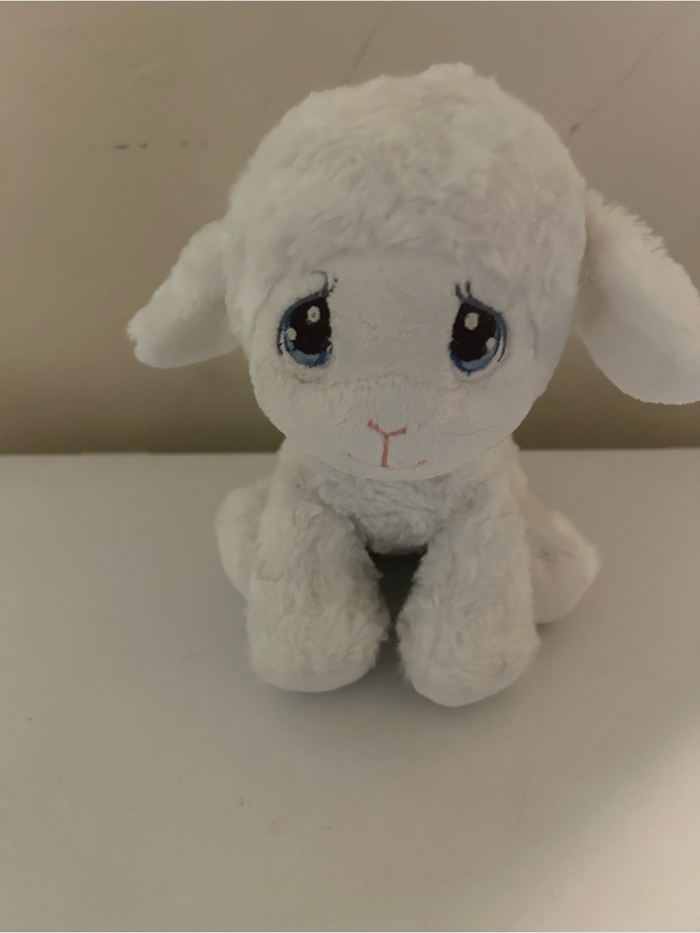 2018 Aurora Precious Moments Luffie Lamb Sad Eeys Beanbag Stuffed Animal Plush